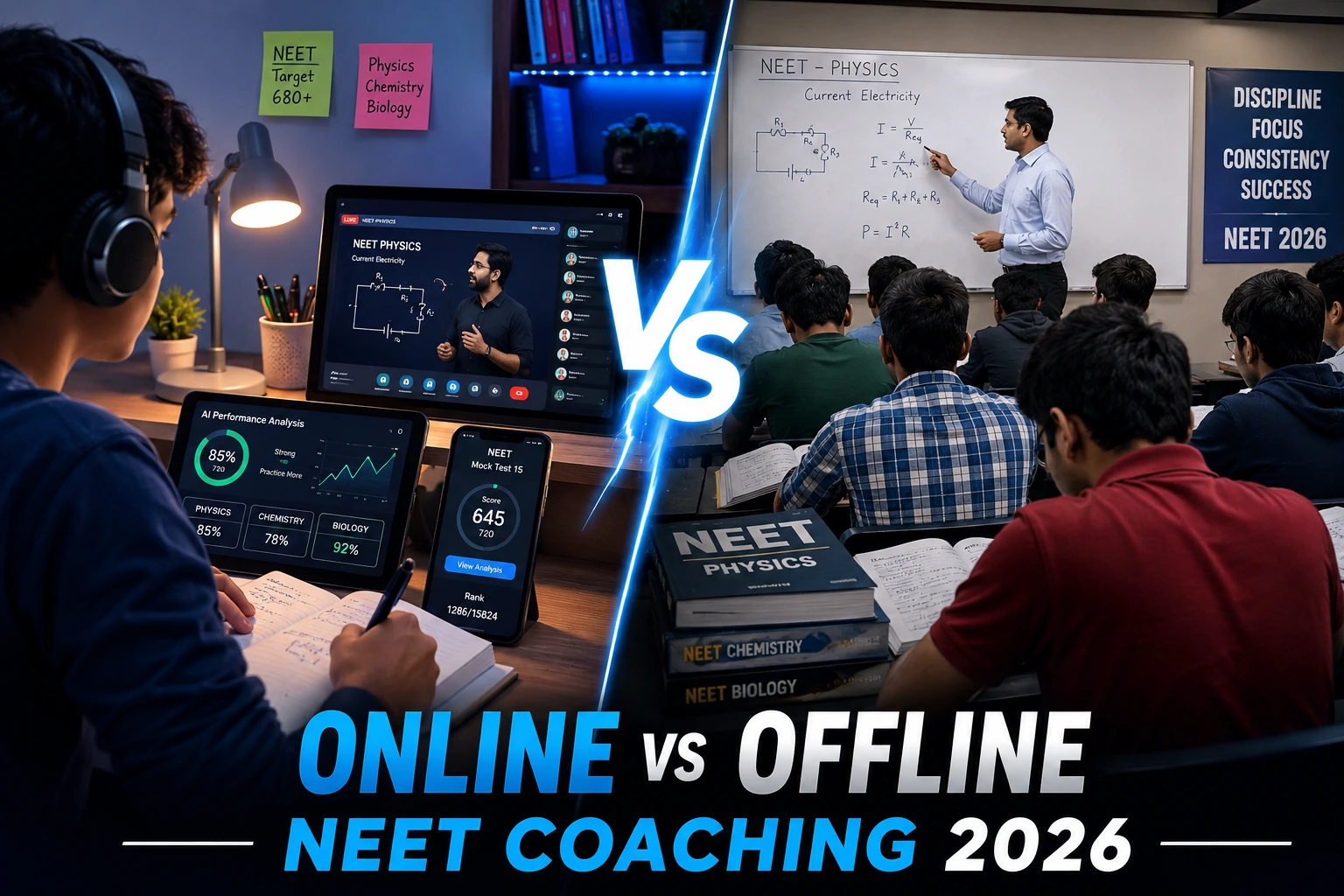 Online NEET Coaching vs Offline 